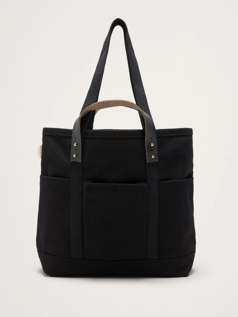Black Canvascraft Leather-Handled Unisex Commuter Bag by CB Station One Size